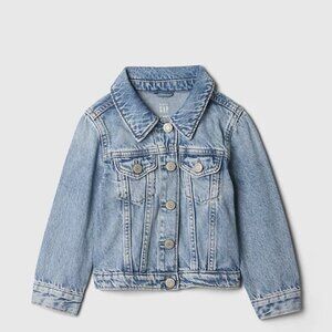 baby GAP Icon Denim Jacket 2T stone wash light